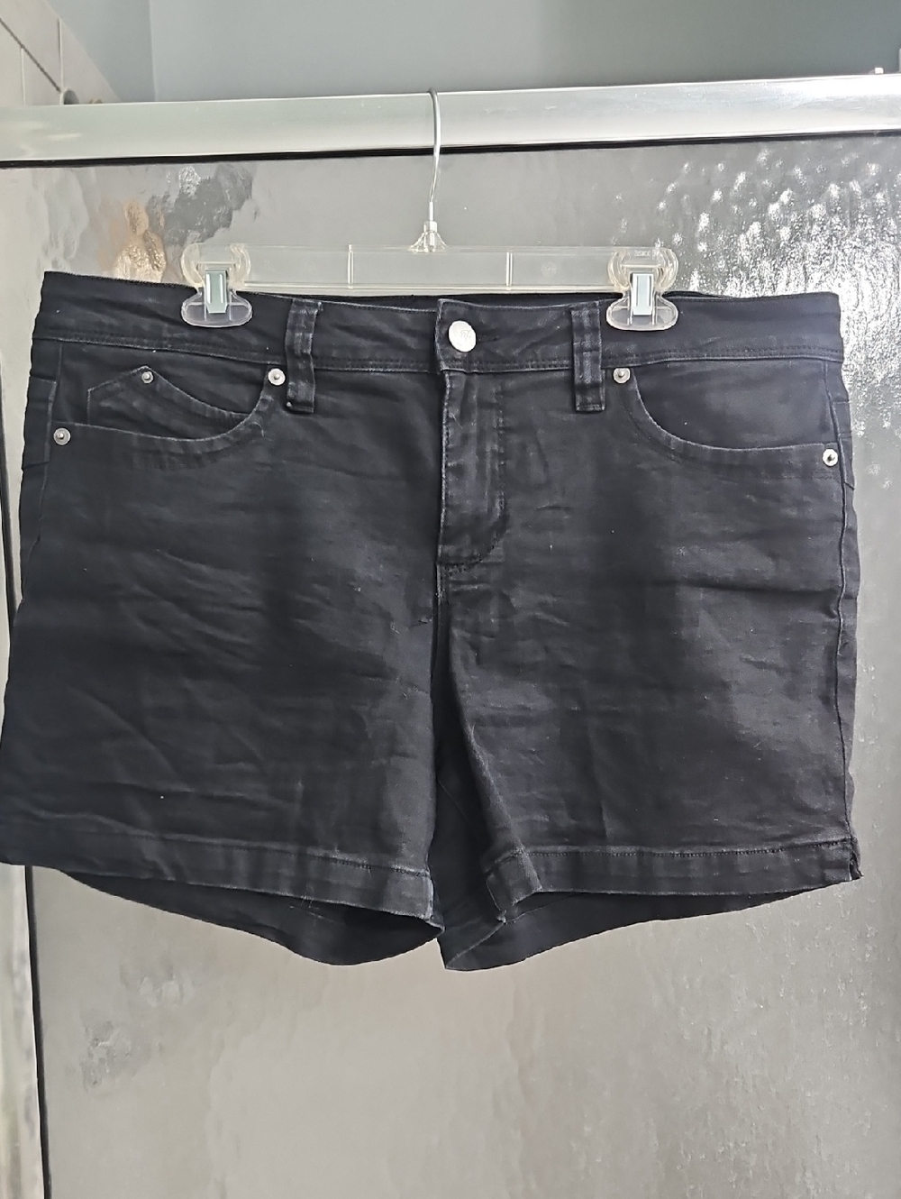 Royalty For Me Black Denim Jean Shorts